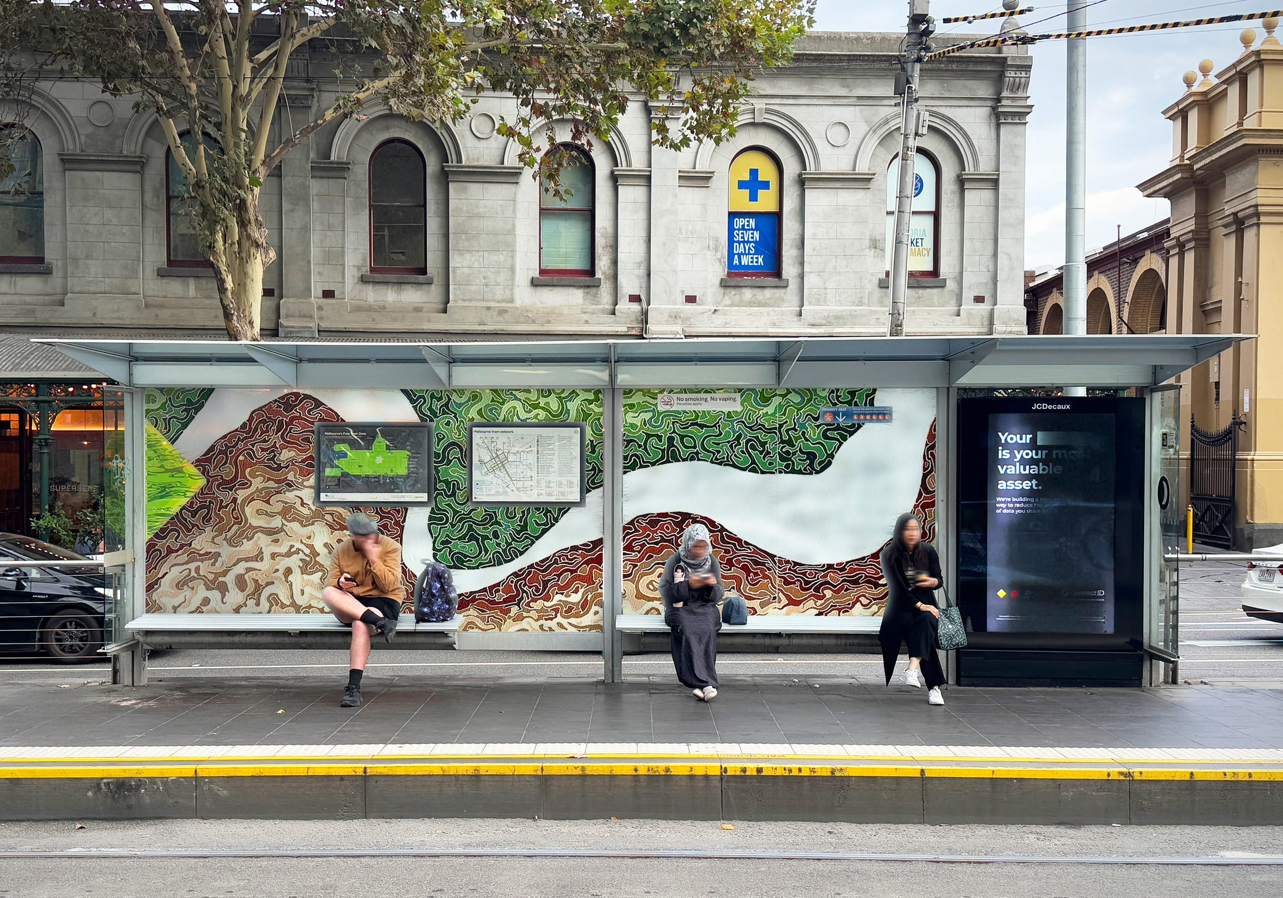 Design 2 — tram stop visualisation